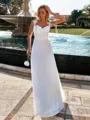 Classic A-line Sweetheart Appliques Lace Floor-Length Chiffon Wedding Dress