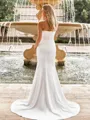 Charming Sheath Sweetheart Pleated Sweep Train Charmeuse Corset Wedding Dress