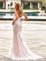 Delicate Sheath Sweetheart Sweep Train Lace Wedding Dress