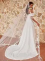 Breathtaking A-Line/Princess Ruched One-Shoulder Sleeveless Sweep/Brush Train Wedding Dresses