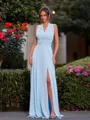 Perfect A-line Pleated Floor-Length Chiffon Convertible Bridesmaid Dress
