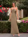 Aristocratic Sheath Straight Ankle-Length Bridesmaid Dress