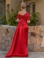 Opulent Sheath Pleated Floor-Length Satin Corset Bridesmaid Dress