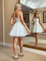 Extravagant A-line One-Shoulder Appliques Lace Short/Mini Tulle Homecoming Dress