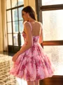 Mesmerizing A-line Straps Pleated Short/Mini Corset Homecoming Dress