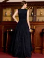Resplendent A-Line Lace Applique Scoop Sleeveless Asymmetrical Mother of the Bride Dress
