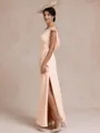 Impeccable Sheath Bateau Appliques Lace Floor-Length Stretch Crepe Mother of the Bride Dress