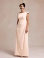Impeccable Sheath Bateau Appliques Lace Floor-Length Stretch Crepe Mother of the Bride Dress