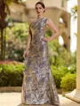 Endearing Sheath One-Shoulder Ruffles Floor-Length Mother of the Bride Dress