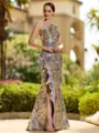 Endearing Sheath One-Shoulder Ruffles Floor-Length Mother of the Bride Dress