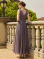 Pretty A-Line/Princess Chiffon Applique V-Neck Sleeveless Ankle-Length Mother of the Bride Dresses