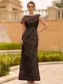 Immaculate Sheath Scoop Pleated Floor-Length Satin Mother of the Bride Dress