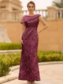 Immaculate Sheath Scoop Pleated Floor-Length Satin Mother of the Bride Dress