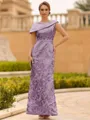 Immaculate Sheath Scoop Pleated Floor-Length Satin Mother of the Bride Dress