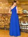 Polished A-line Square Flower Floor-Length Stretch Crepe Mother of the Bride Dress