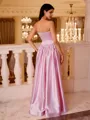Exquisite A-line Sweetheart Beading Floor-Length Silk like Satin Prom Dress