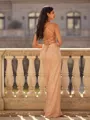 Hot Sheath V-Neck Pleated Floor-Length Prom Dress