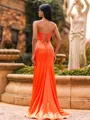Curve-Enhancing Sheath Sweetheart Beading Sweep Train Corset Prom Dress