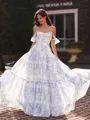 Opulent A-Line Off-the-Shoulder Floor-Length Corset Prom Dress