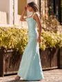 Captivating A-Line Straps Flower Floor-Length Corset Prom Dress