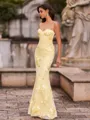 Fashion-forward Sheath Spaghetti Straps Appliques Lace Floor-Length Lace Corset Prom Dress