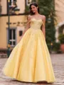 Glamorous A-Line Off-the-Shoulder Appliques Lace Floor-Length Tulle Corset Prom Dress