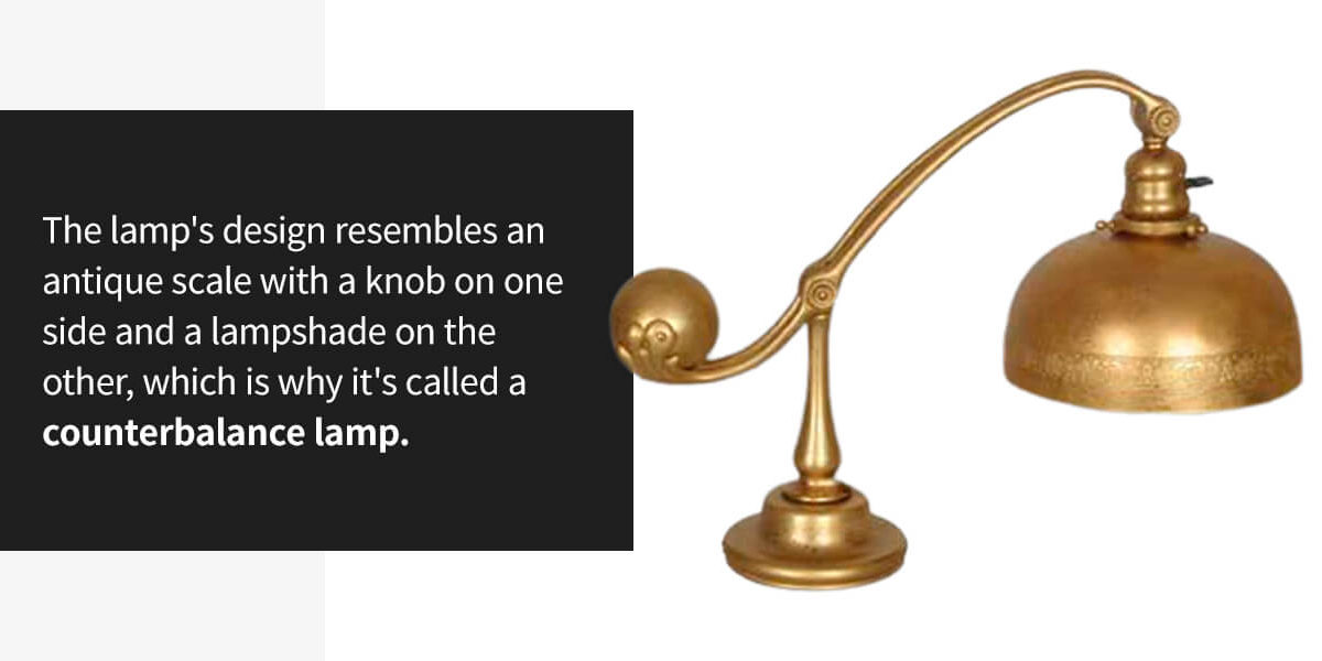 Tiffany Studios Dore Bronze Counterbalance Desk Lamp