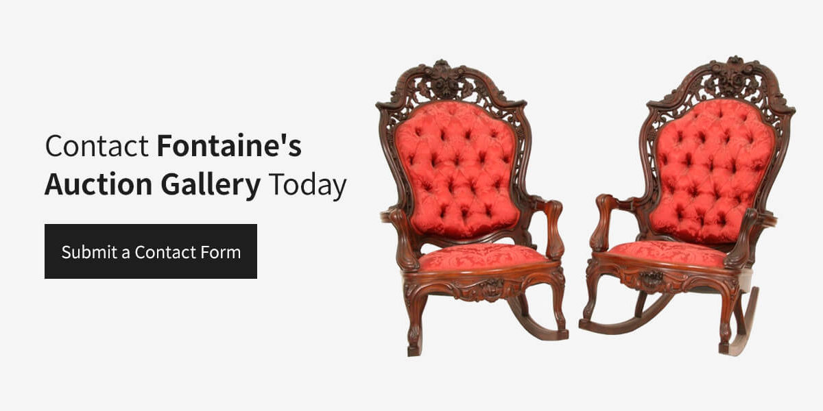 set of red antique chairs