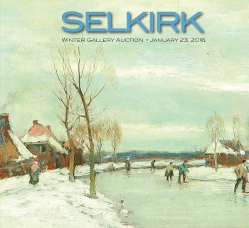 Catalog Cover - Winter Skating Painting