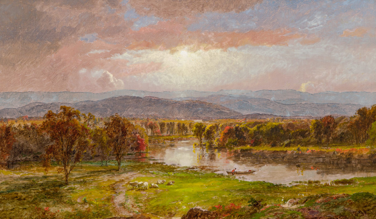 Photo of an oil painting by JASPER FRANCIS CROPSEY