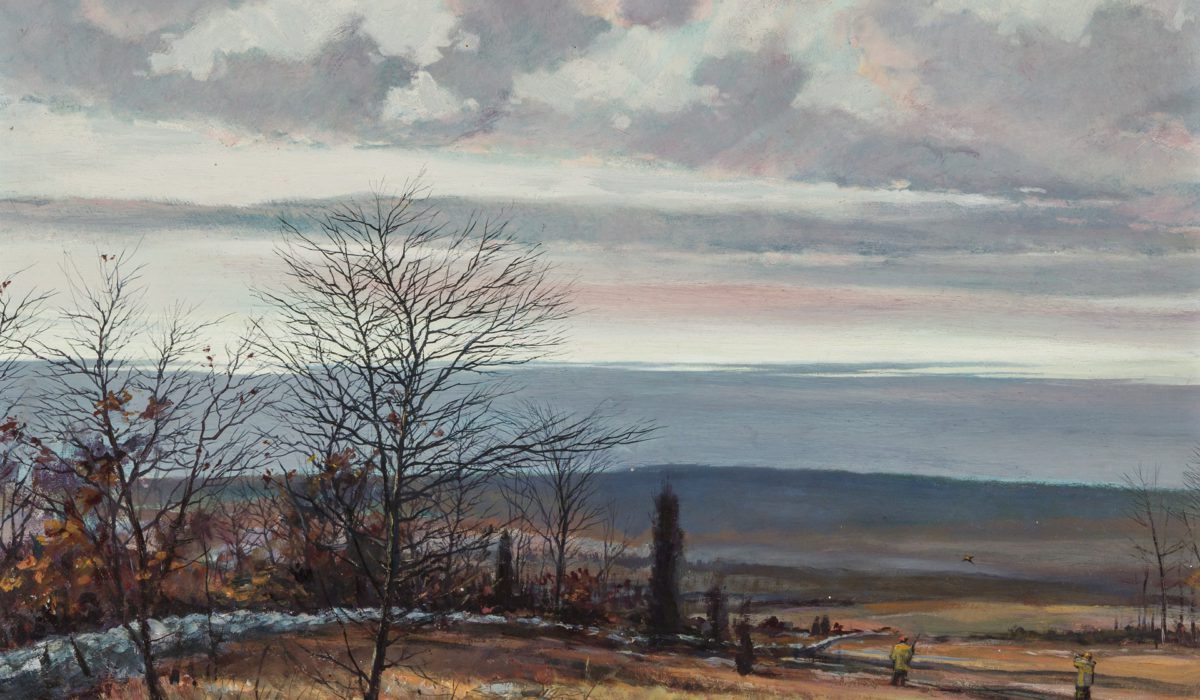 Photo of an oil painting by Eric Sloane