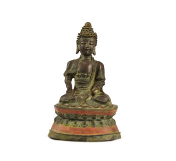 A Bronze Seated figure of a Bodhisattva