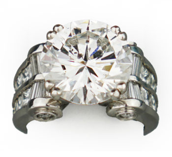 8.21ct Round Solitaire Diamond Ring