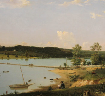 William Macleod (American, 1811-1892) Bridge Over Hunting Creek, Alexandria, Virginia