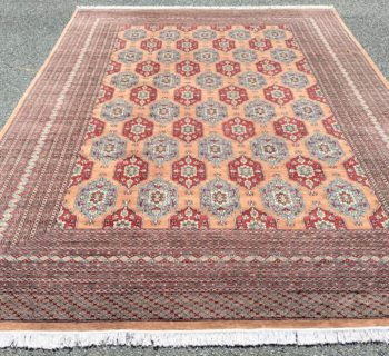 BUKHARA HAND KNOTTED RUG WITH 250+ KPSI – 10.1 x 13.10