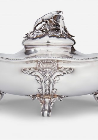 Lot 1053: Maison Odiot French Sterling Silver Dish $3,000-5,000 Sold: $9,375