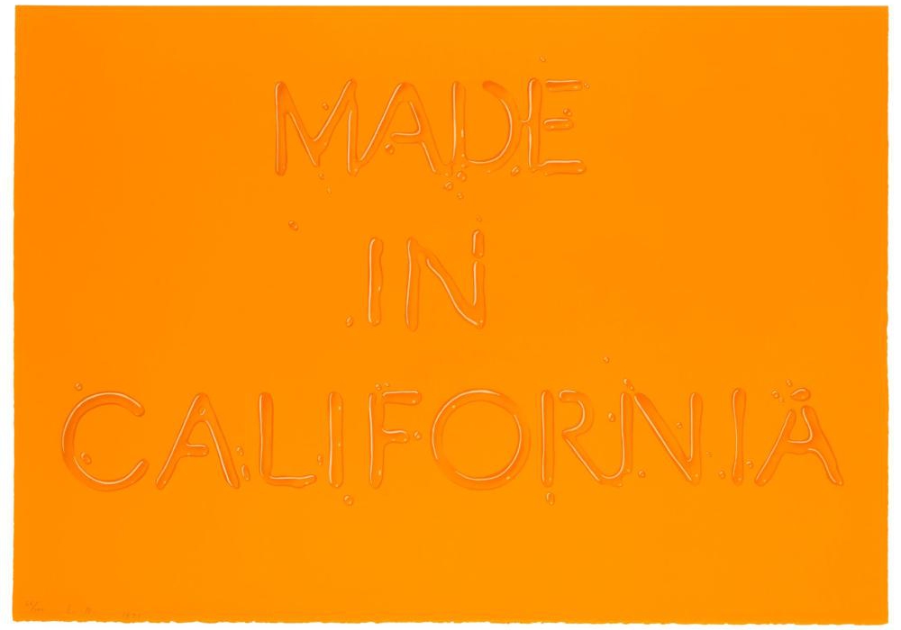 Lot 1026: Made In California, 1971 Edward Ruscha (b. 1937) $50,000-70,000 Sold: $100,000