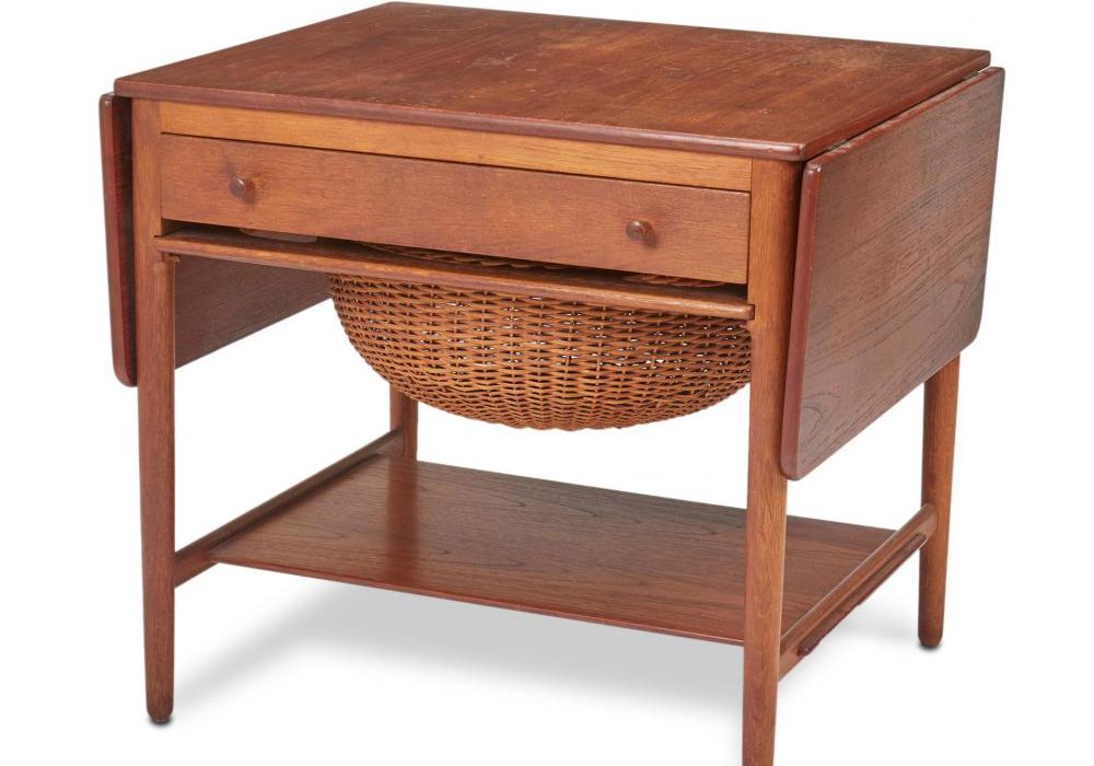 Lot 85: Hans Jørgensen Wagner AT-33 Sewing Table 1960 $1,000-1,500 Sold: $3,125