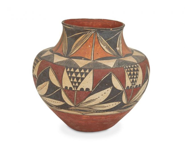 Lot 152: Laguna Pueblo Polychrome Pottery Olla $1,200-1,800 Sold $4,062.00