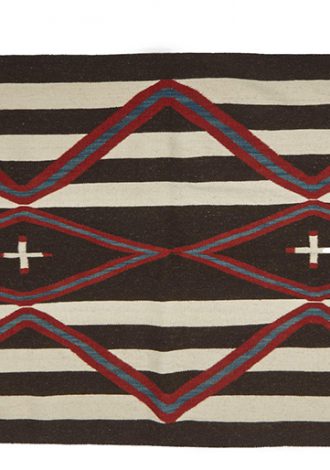 Lot 38: A Navajo/Diné Chief’s-style Wearing Blanket, Julia Upshaw, Fourth-quarter 20th Century $800-$1200 Sold $2000