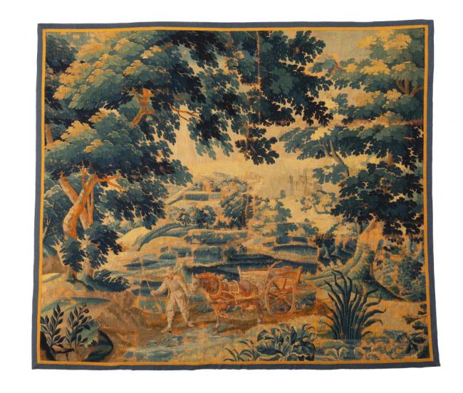 Lot 1161: A Belgian woven tapestry, $1,500-2,500 Sold: $7,150