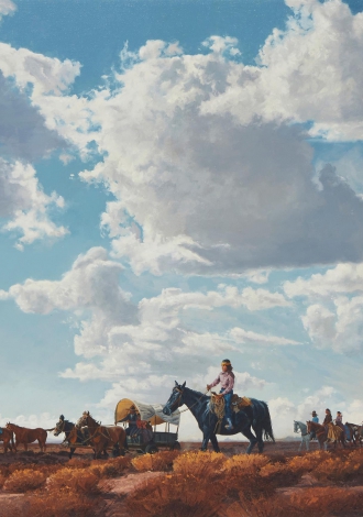 Lot 5102: Ray Swanson, (1937-2004, American) Going Visitin’, 1977 $10,000-$15,000