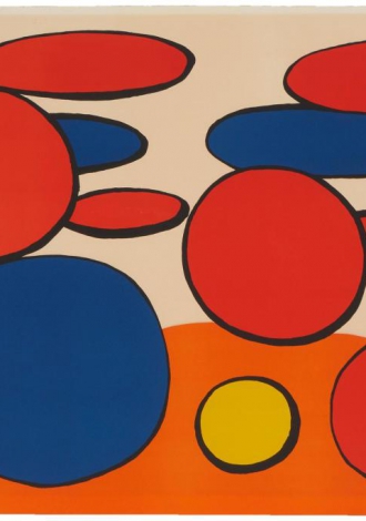 Lot 1026: Alexander Calder (1898-1976, American) Composition Aux Cercles,1975 $1,000-1,500 Sold: $8,125
