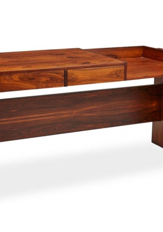 Lot 2028: Joaquim Tenreiro Modern Jacaranda Wood Desk, Circa 1964 $4,000-5,000 Sold: $8,750