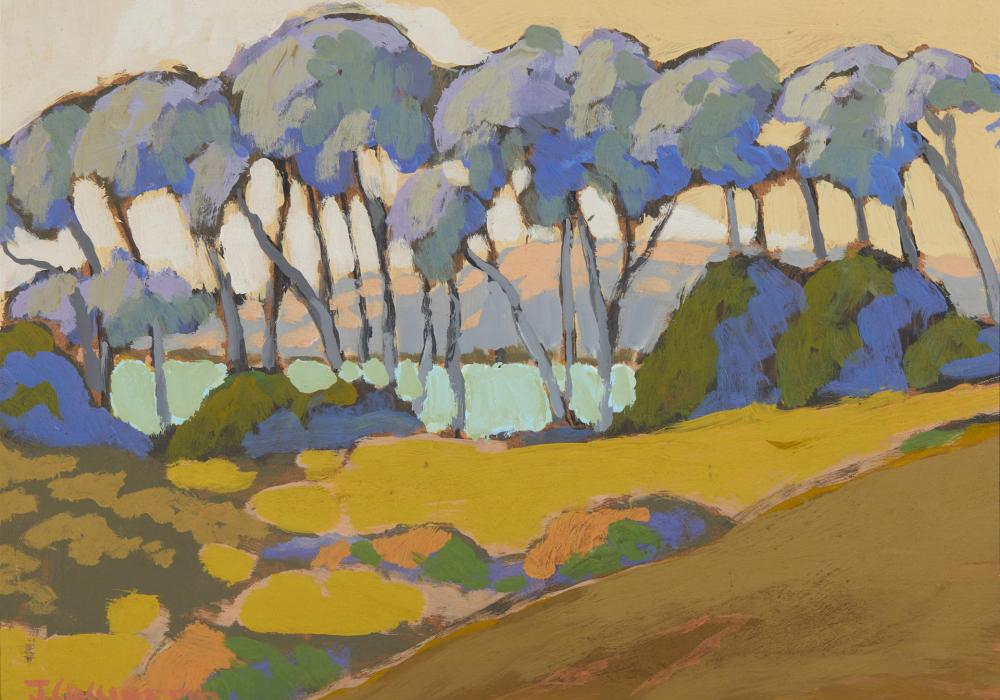Photo Caption: Lot 3085: Eucalyptus Row, Jack Cassinetto, 2017 $700-$900 SOLD $2,000