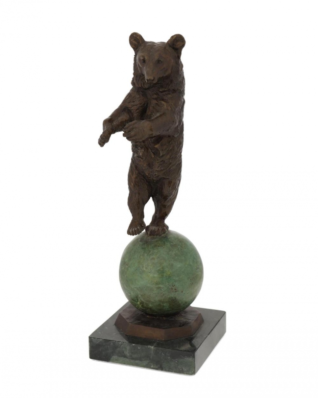 Lot 3047 Standing Bear on Ball, Eli Harvey $800-$1,200 SOLD $3,125