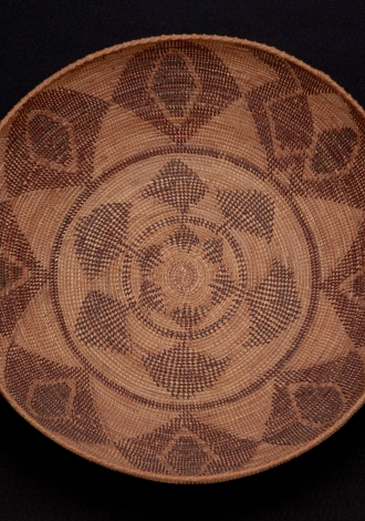 A polychrome Yokuts basket $800-1,200