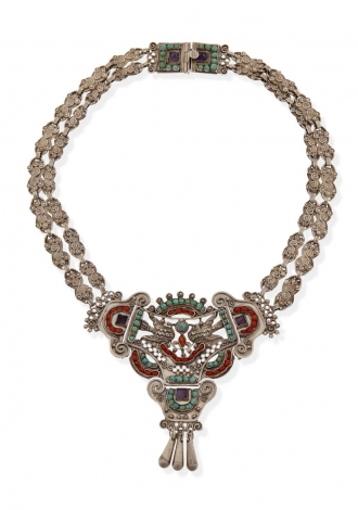 A Matl sterling silver and gem-set necklace $2,000-$3,000 Sold: $5312.50