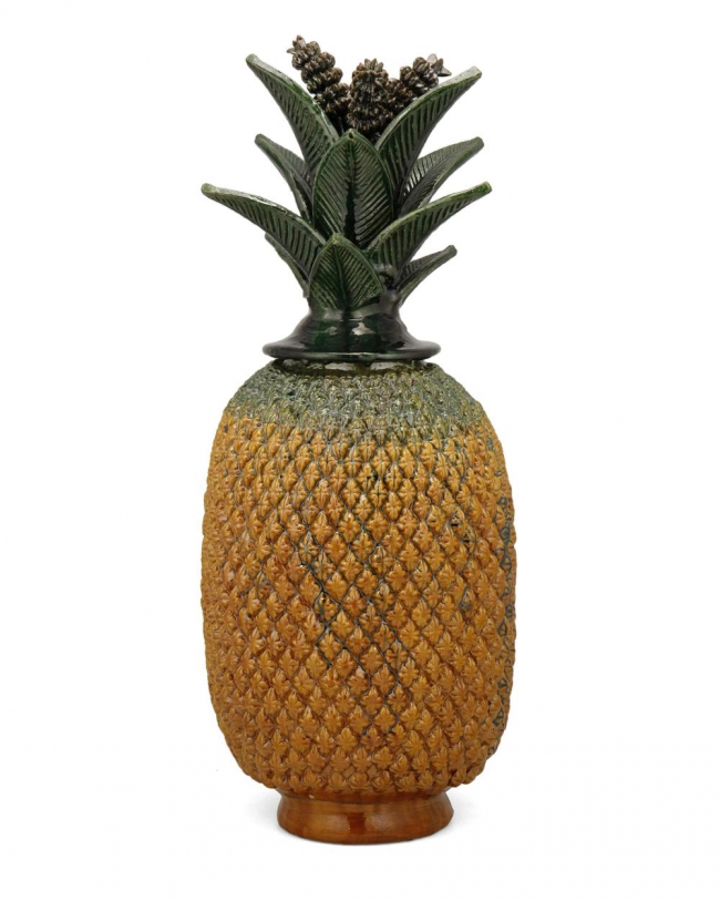 A Michoacán pottery pineapple jar, by Hilario Alejos Madrigal $300-$500 Sold: $2,000