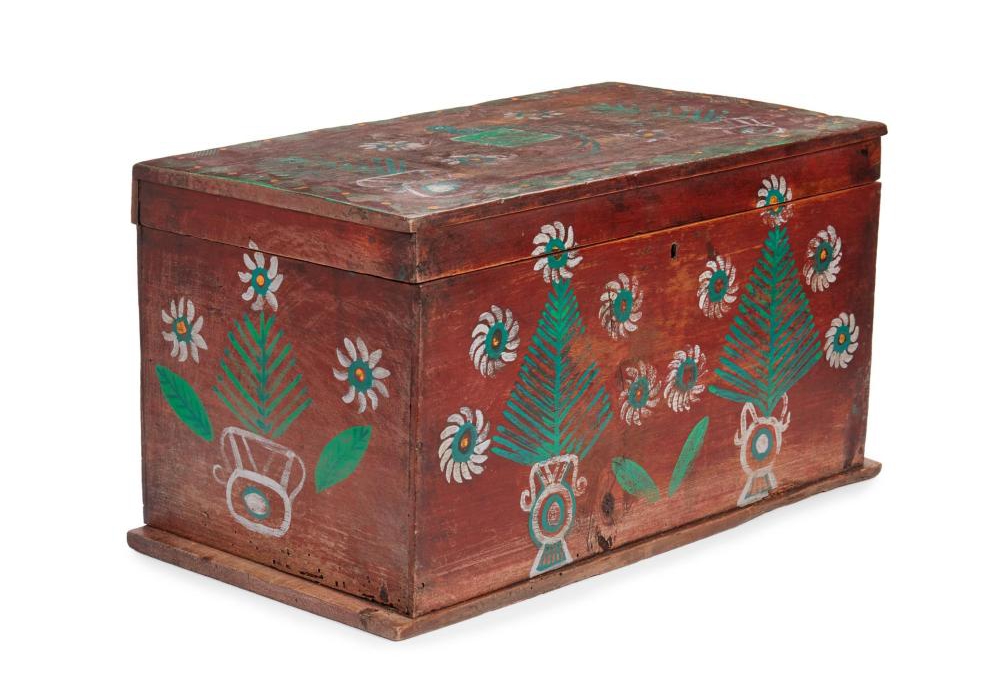 A Guatemalan hand-painted wood trunk, circa 1930s $500-$700 Sold: $1,875